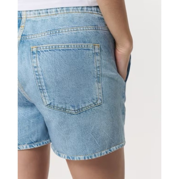 Rag & Bone Miramar Cotton Terry Walking Shorts Kacy Light Wash Denim Blue Medium - Picture 10 of 11